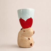 Little Apple Capybara Ceramic Goblet Cup