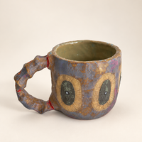 FLOW Textured Ceramic Mug — Earth & Moss