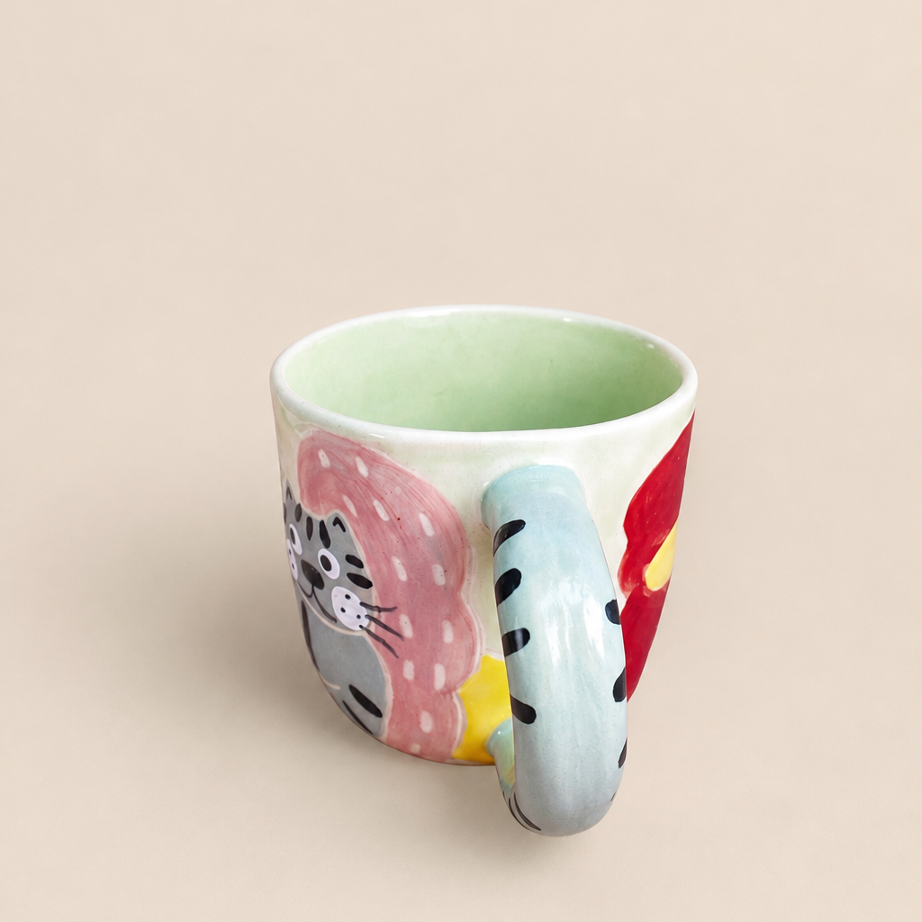 Drinking Day Grey Tiger Ceramic Mug