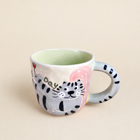 Drinking Day Grey Tiger Ceramic Mug