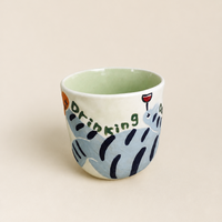 Drinking Day Grey Tiger Ceramic Mug