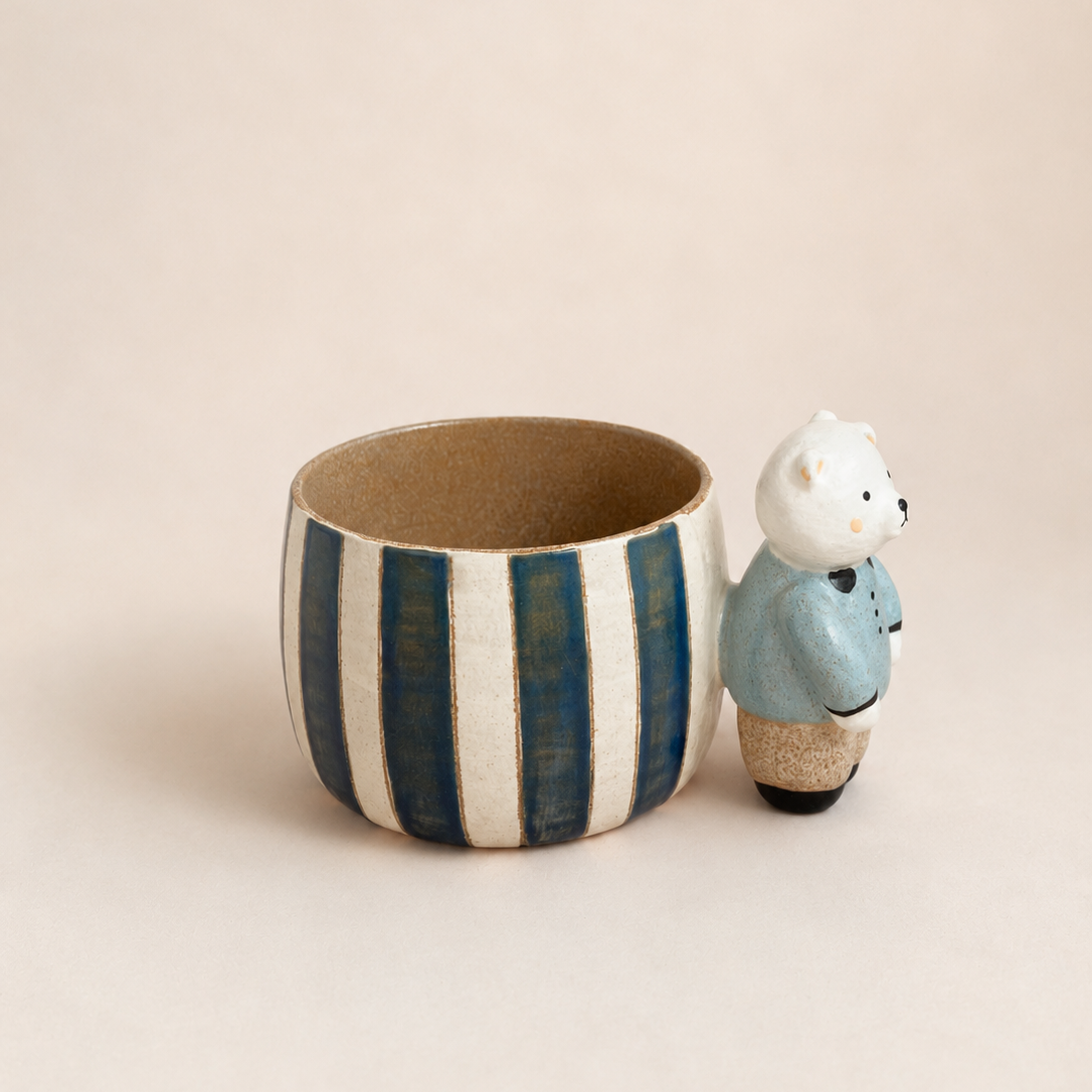 Little Gentleman Bear Ceramic Mug