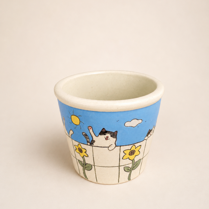 Good Morning Cat Ceramic Cup