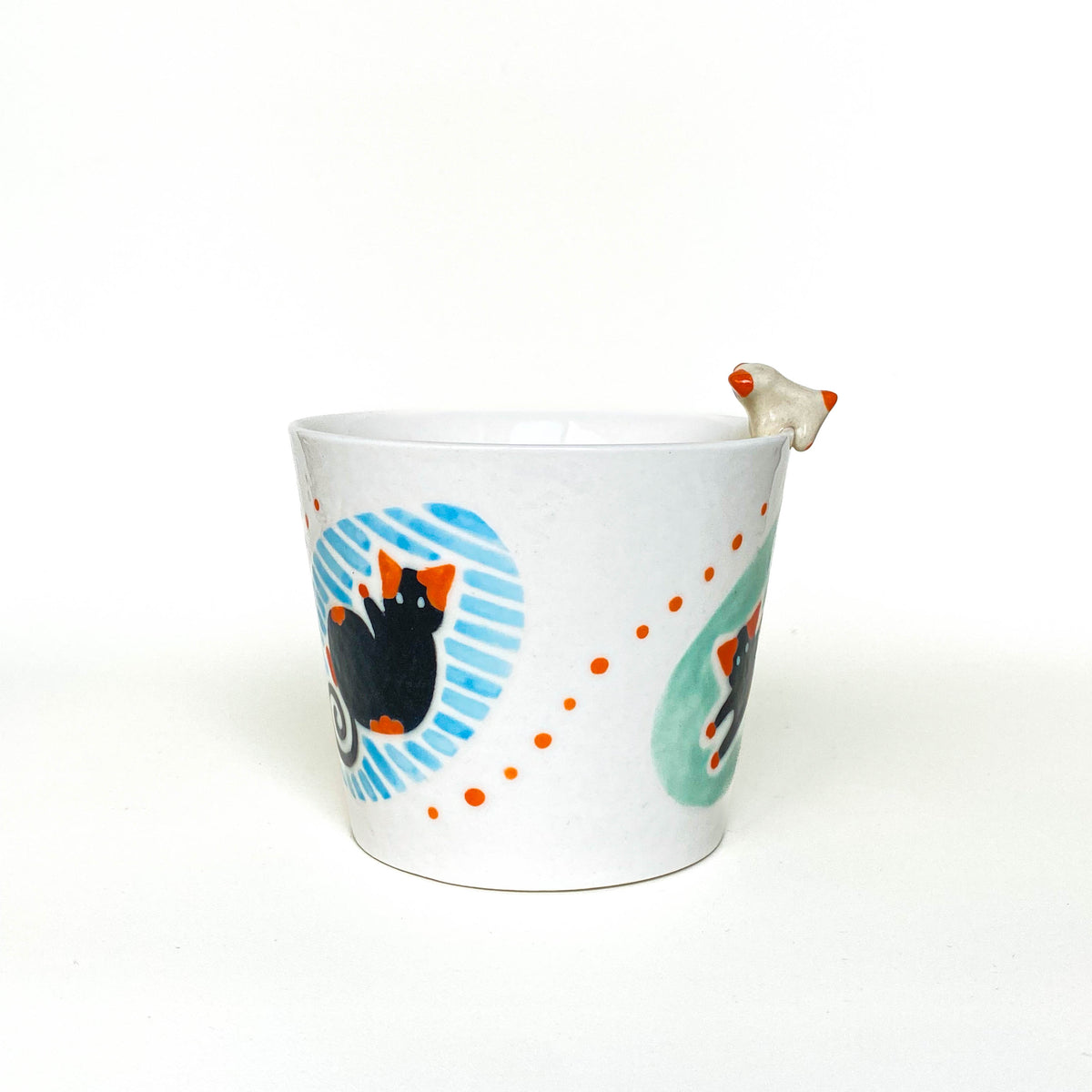 Black Cat Pop Art Ceramic Mug