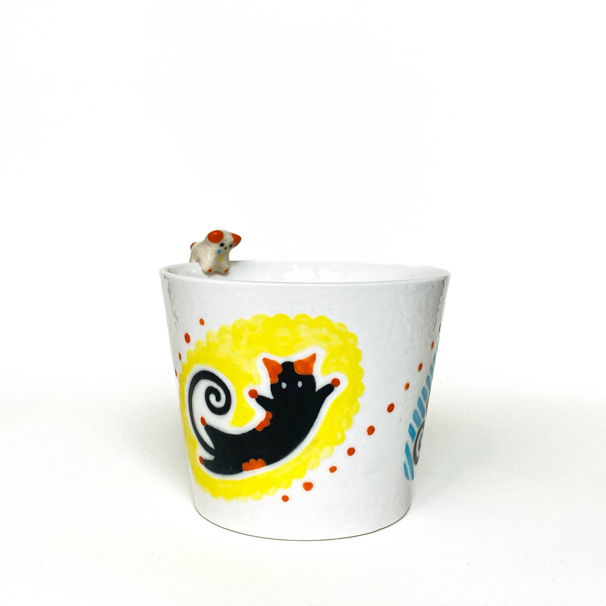 Black Cat Pop Art Ceramic Mug