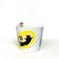 Black Cat Pop Art Ceramic Mug
