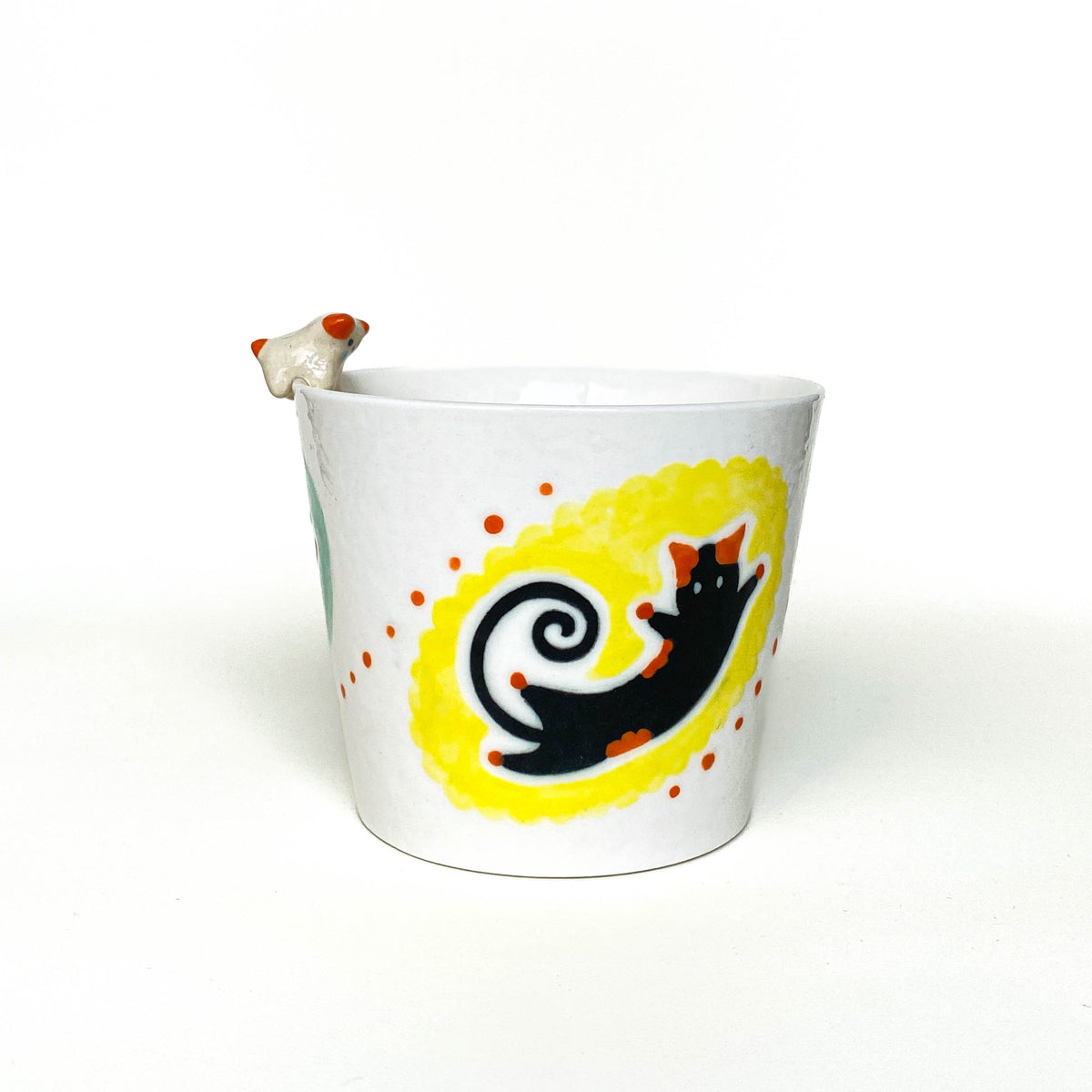 Black Cat Pop Art Ceramic Mug