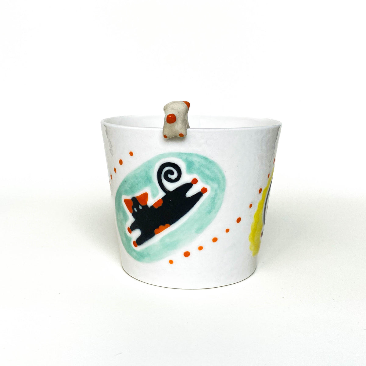 Black Cat Pop Art Ceramic Mug