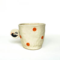 Black Cat Polka Dot Ceramic Mug