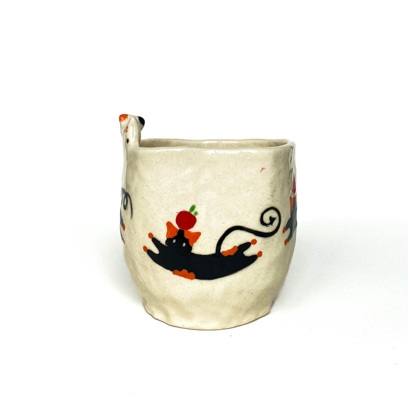 Black Cat Story Ceramic Cup