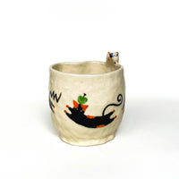 Black Cat Story Ceramic Cup