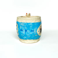 Black Cat Fish Rim Ceramic Cup