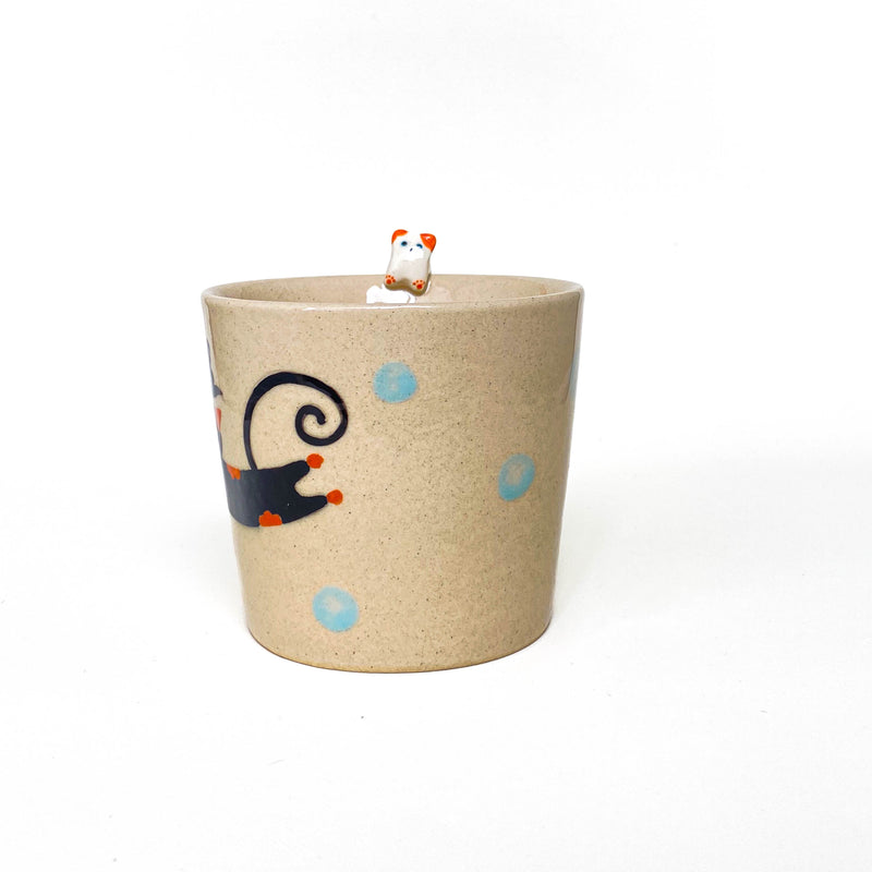 Black Cat Witch Hat Ceramic Cup