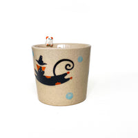 Black Cat Witch Hat Ceramic Cup