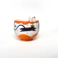 Sculpted Rim Cat Ceramic Cup – 4 Colours
