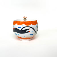 Sculpted Rim Cat Ceramic Cup – 4 Colours