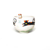 Sculpted Rim Cat Ceramic Cup – 4 Colours