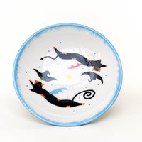 Raised Cat Ceramic Pet Plate