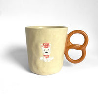 Westie Pretzel Handle Ceramic Mug