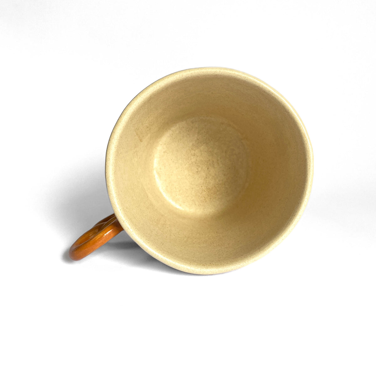 Corgi Ribbon Pretzel Handle Ceramic Mug