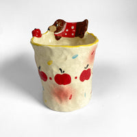Dachshund Apple Ceramic Mug