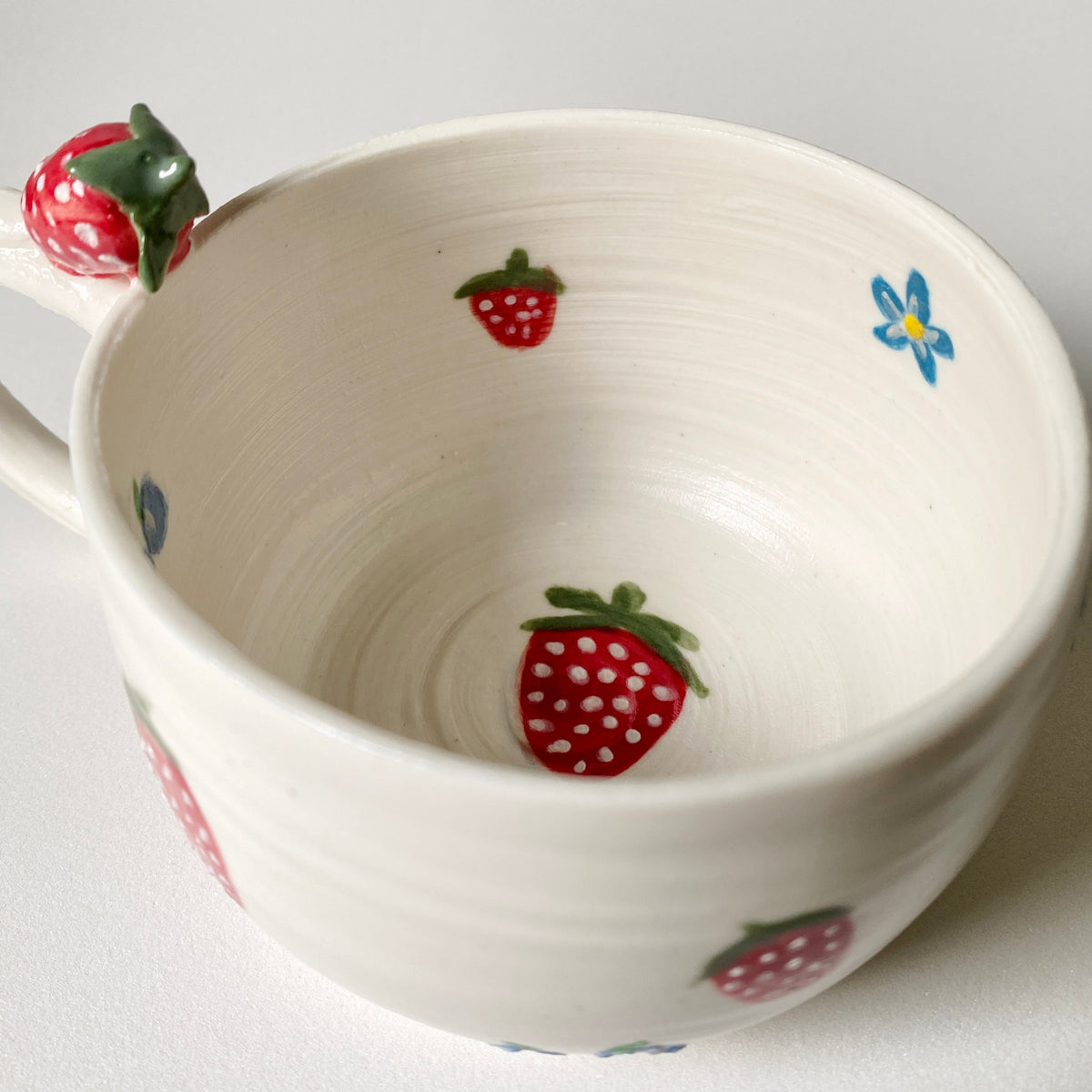 Strawberry & Blueberry Handmade Ceramic Cup – ASA by Littori