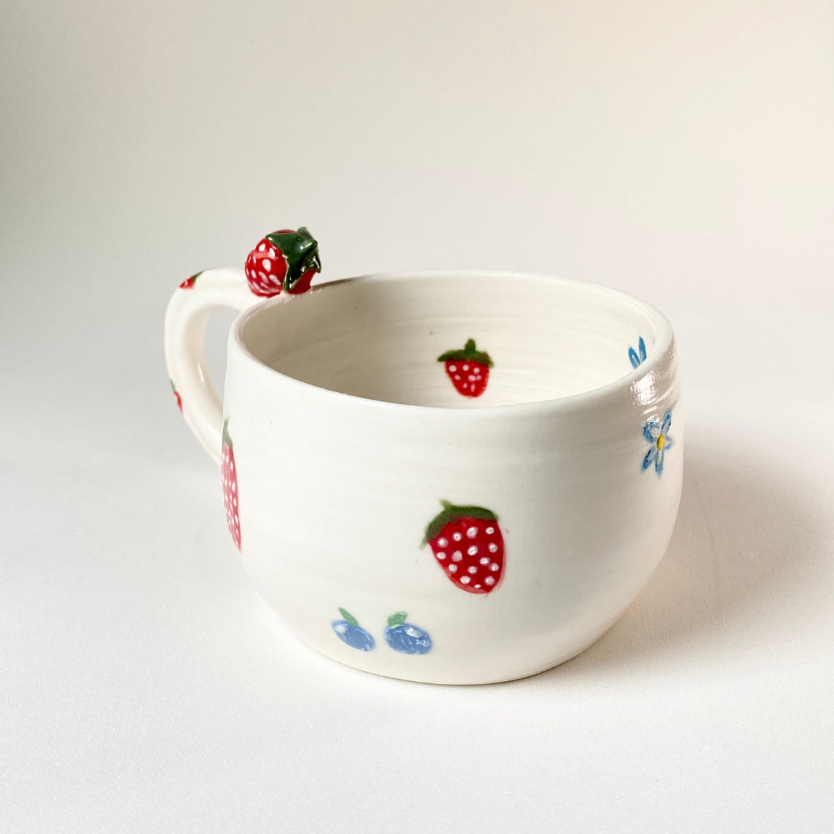 Strawberry & Blueberry Handmade Ceramic Cup – ASA by Littori