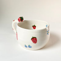 Strawberry & Blueberry Handmade Ceramic Cup – ASA by Littori