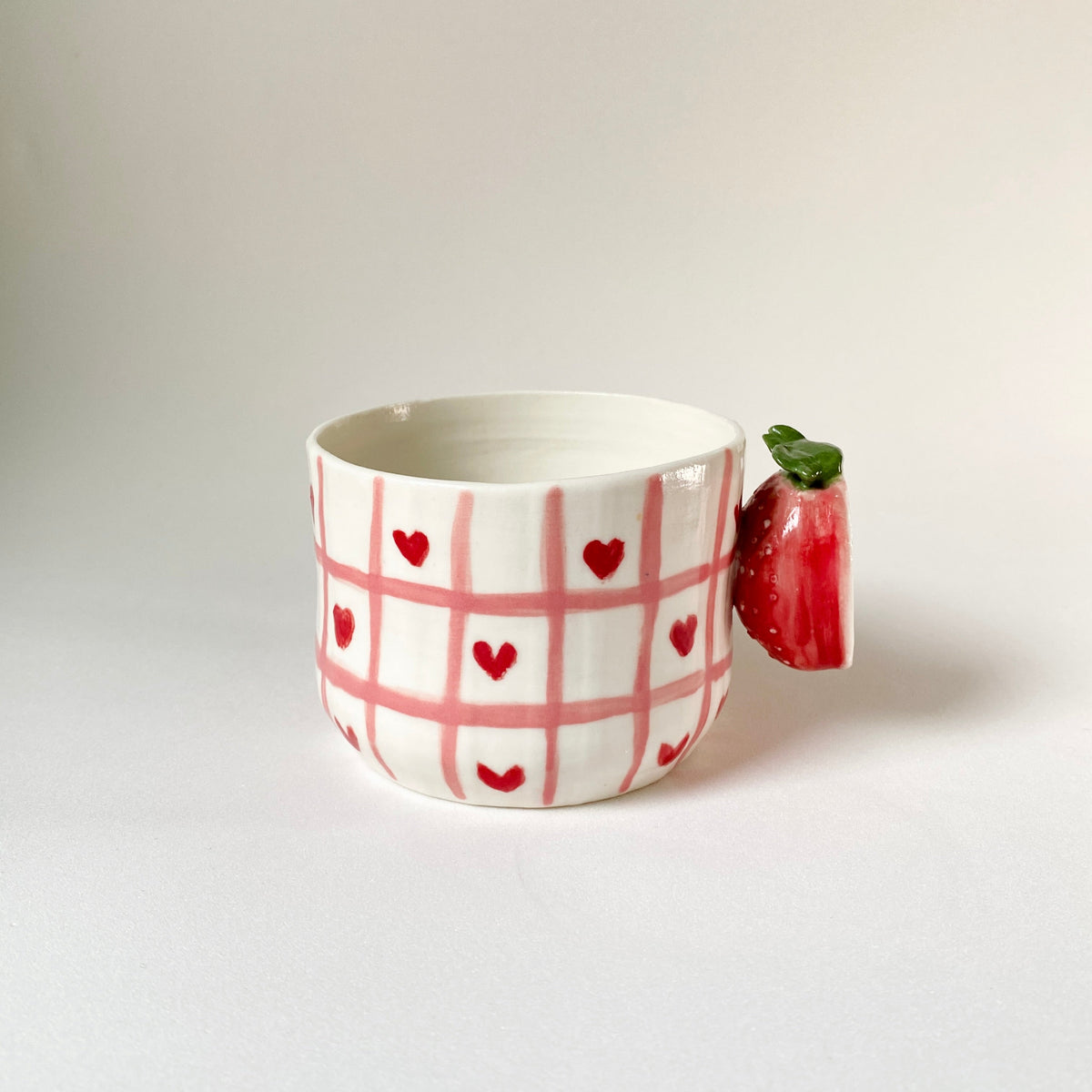 Strawberry Heart Ceramic Cup – ASA by Littori
