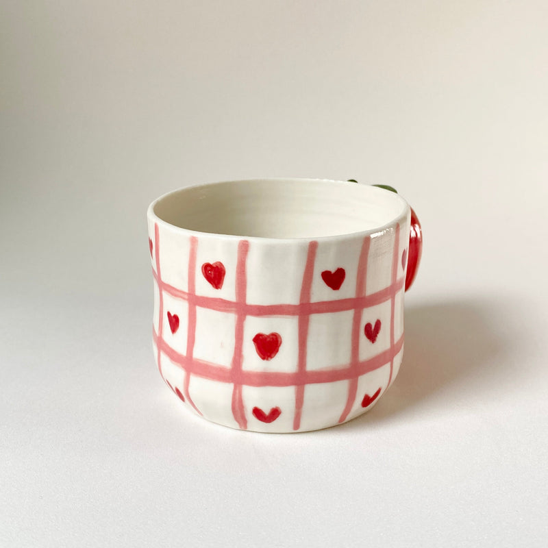 Strawberry Heart Ceramic Cup – ASA by Littori
