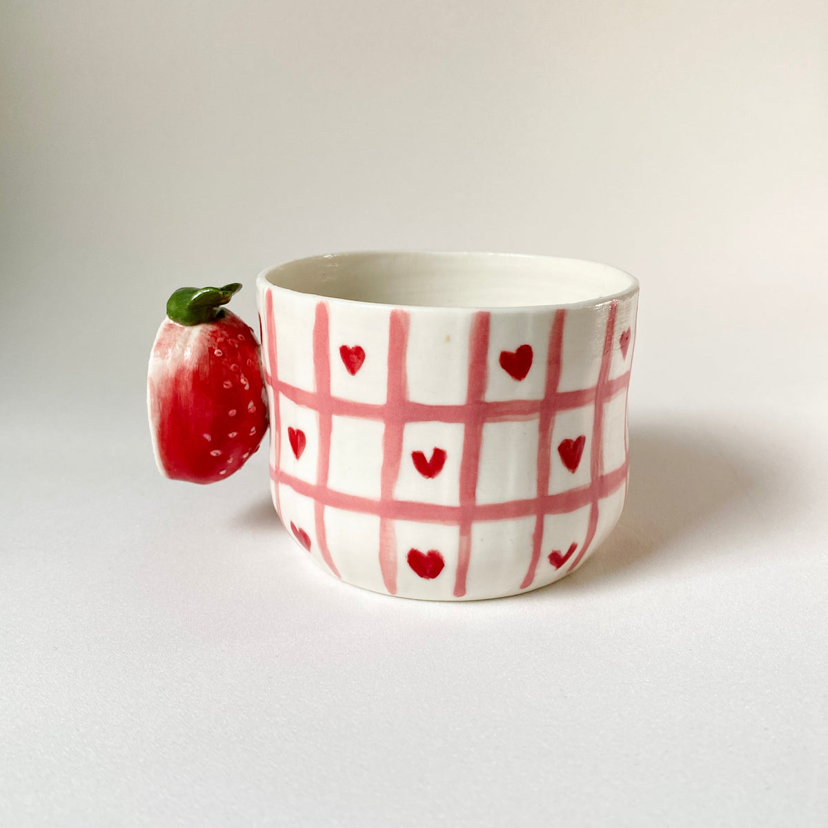 Strawberry Heart Ceramic Cup – ASA by Littori