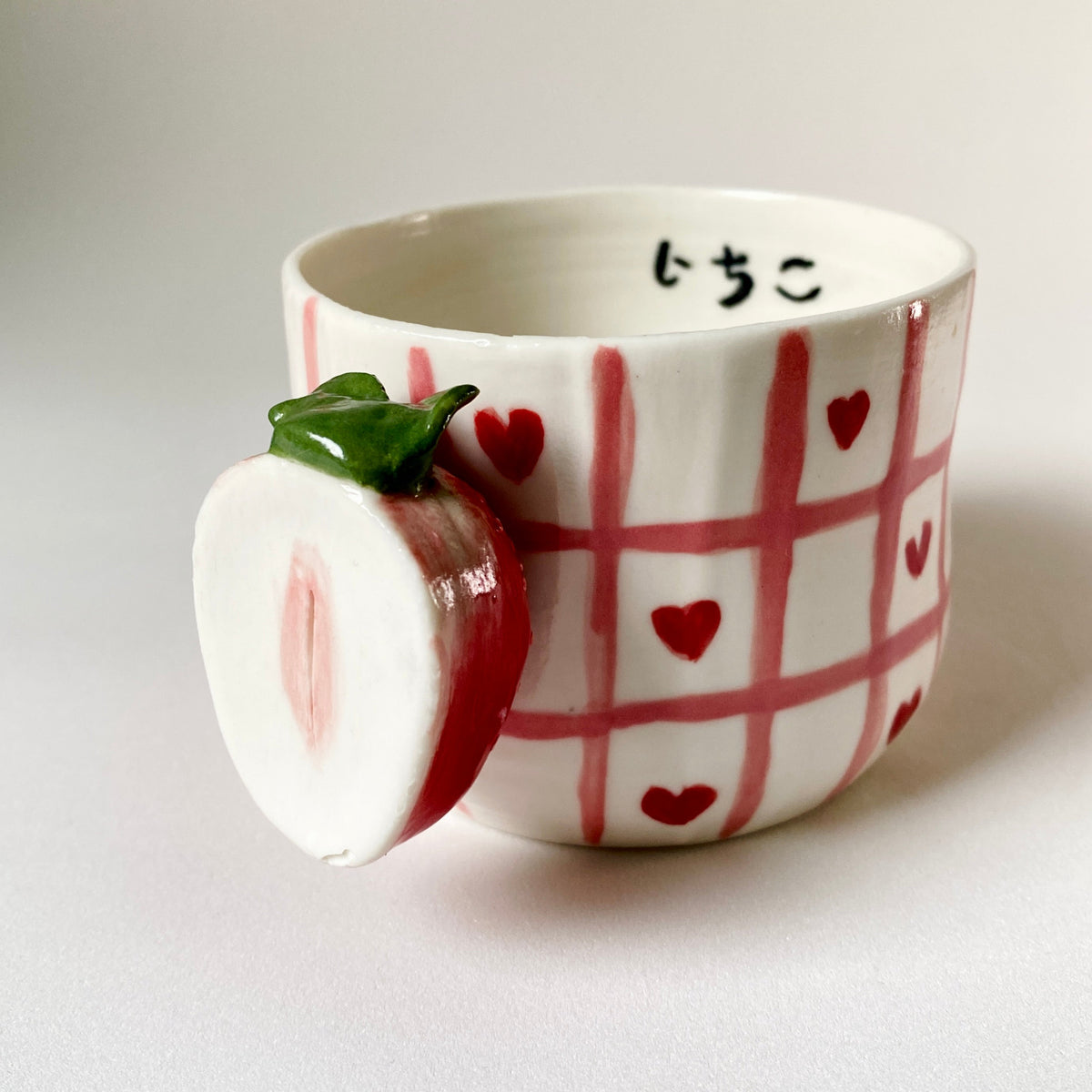 Strawberry Heart Ceramic Cup – ASA by Littori