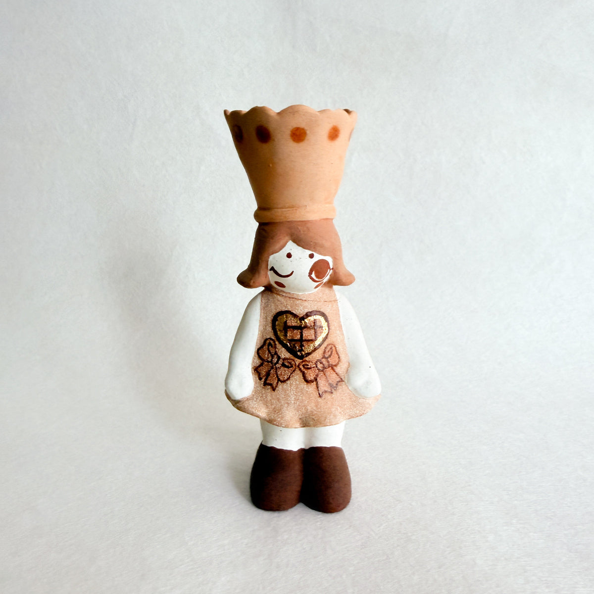 Little Heart Ceramic Cone Incense Burner
