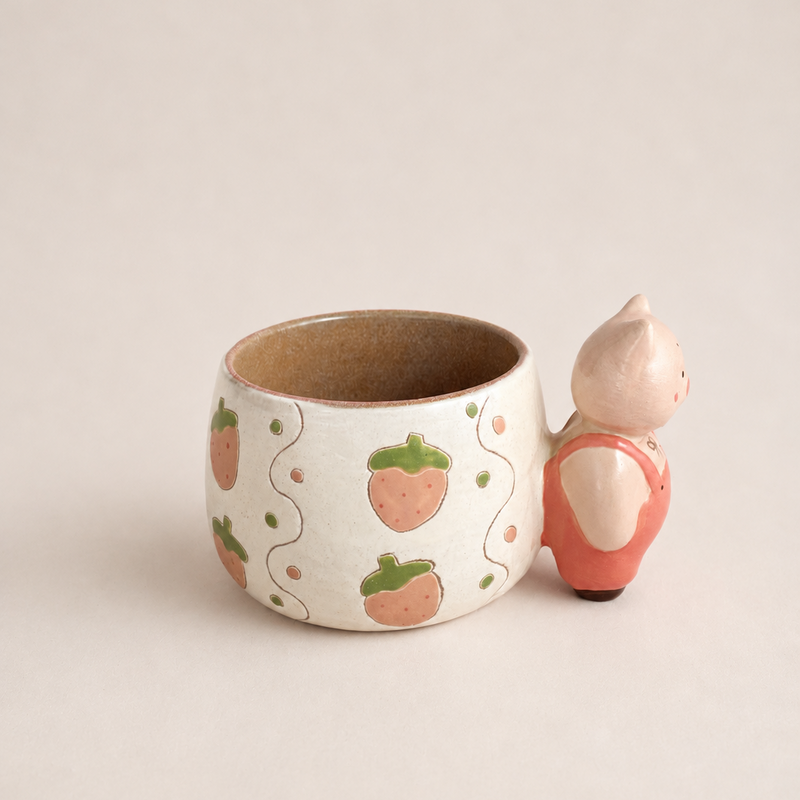 Little Farmer Piggy Ceramic Mug