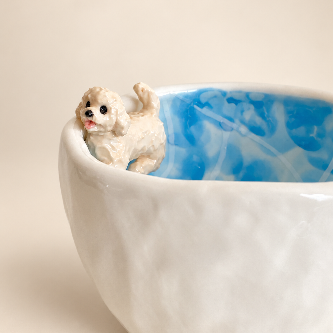 Maltipoo Swimming Ceramic Mug