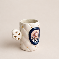 Surreal Moon Portrait Ceramic Cup