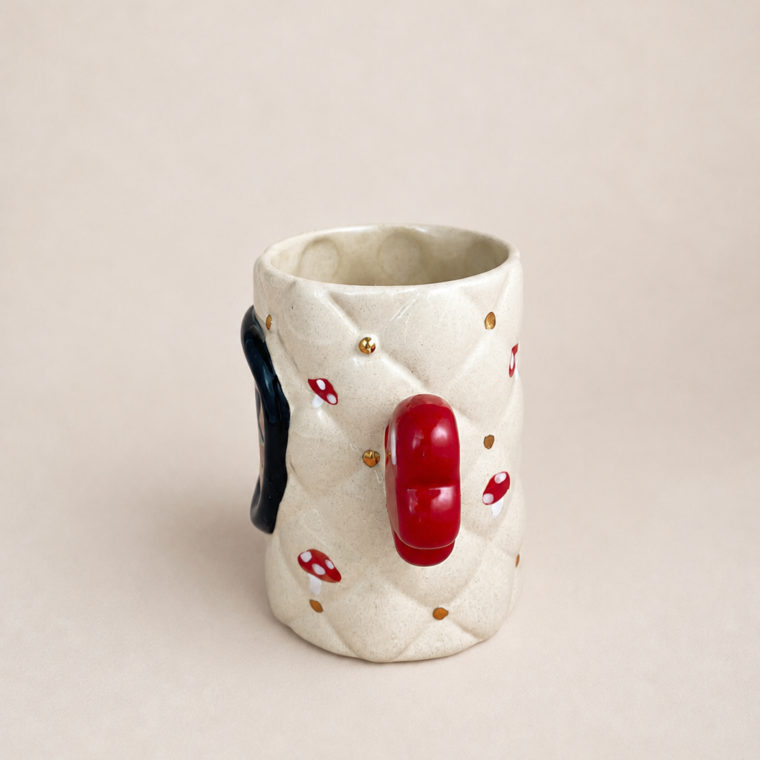 Winged Portrait Ceramic Cup
