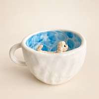 Maltipoo Swimming Ceramic Mug