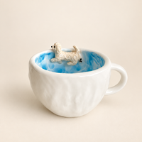 Maltipoo Swimming Ceramic Mug